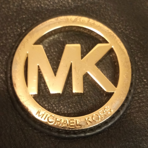 Michael kors black leather wristlet - Picture 2 of 5